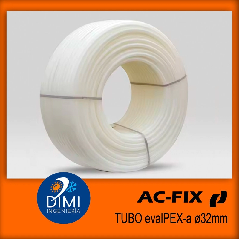 Tubo Pex Eval c/barrera por metro de �32mm x 2,9mm Ac-Fix