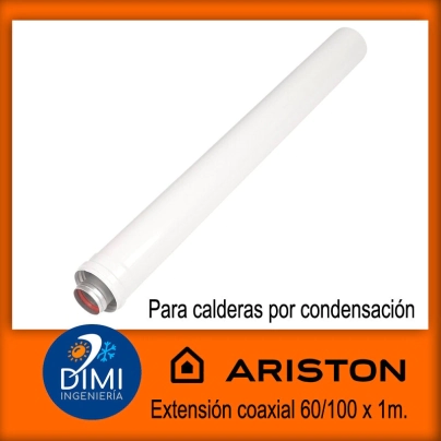 Extension coaxial Ariston 60/100 por 1 metro para condensacion.