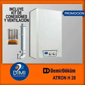 Caldera mural DemirDokum Atron H 28 AR TB de servicio