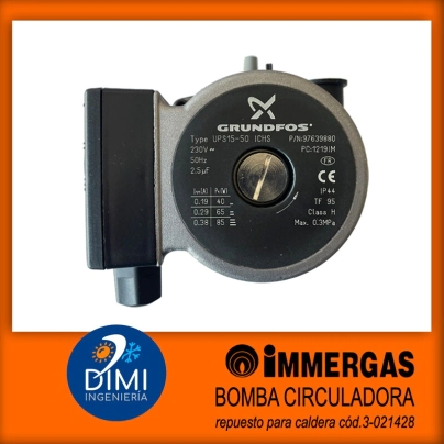 Bomba circuladora para caldera Immergas - Nike Eolo -