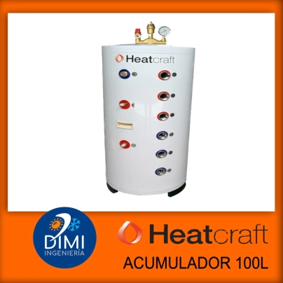 Acumulador Heatcraft simple 100lts.