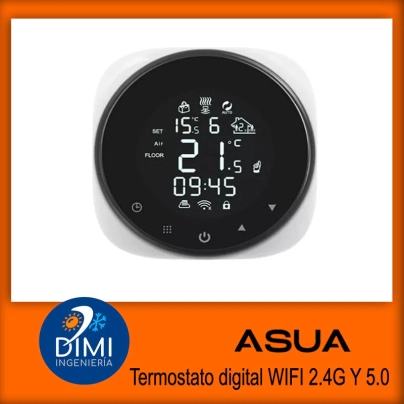 Termostato de ambiente digital programable WIFI 2.4G y 5.0