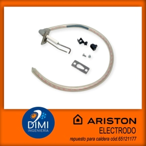 Electrodo de encendido/deteccion para caldera Ariston - Alteas One +, Genus One + -