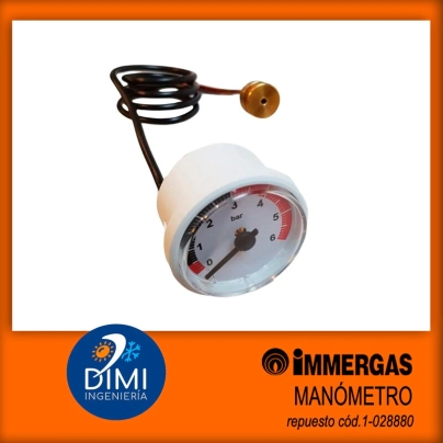 Man&oacute;metro para caldera Immergas - Nike Star, Eolo Star -