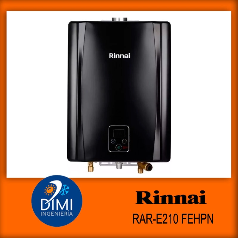 Calefn a gas de alta produccin Rinnai 21L/minutos Digital - TF GN - Negro -