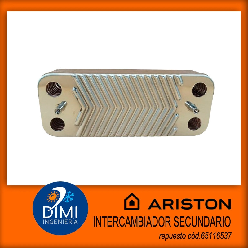 Intercambiador secundario de placas para caldera Ariston - Linea X - Linea One -