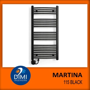 Toallero el&eacute;ctrico negro 1150 (500 watts)