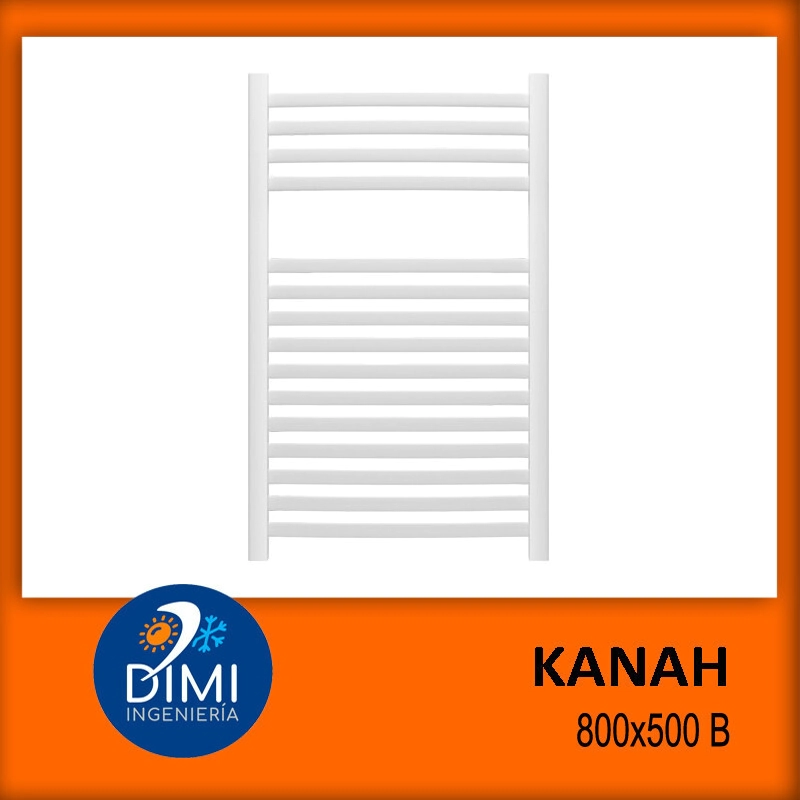 Toallero radiador Kanah Blanco 800x500mm (450mm entre ejes).
