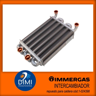 Intercambiador de placas bit&eacute;rmico para caldera Immergas - Eolo Star, Nike Star -