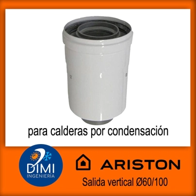 Salida vertical 60/100 para condensacion Ariston.