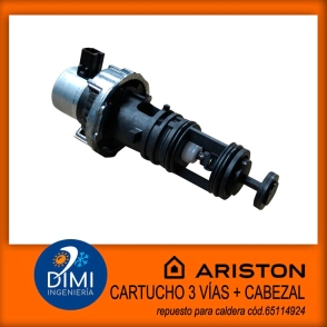 Cartucho tres vías + Cabezal para caldera Ariston - Clas X -